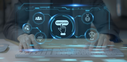Gamification,,Game,Design,Concept.,Using,Game,Mechanics,Points,,Levels,,Rewards
